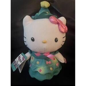 Sanrio Hello Kitty Christmas 12" Light Up Twirling Plush Doll NWT